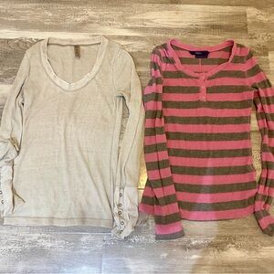 Thermal long sleeve fitted shirts